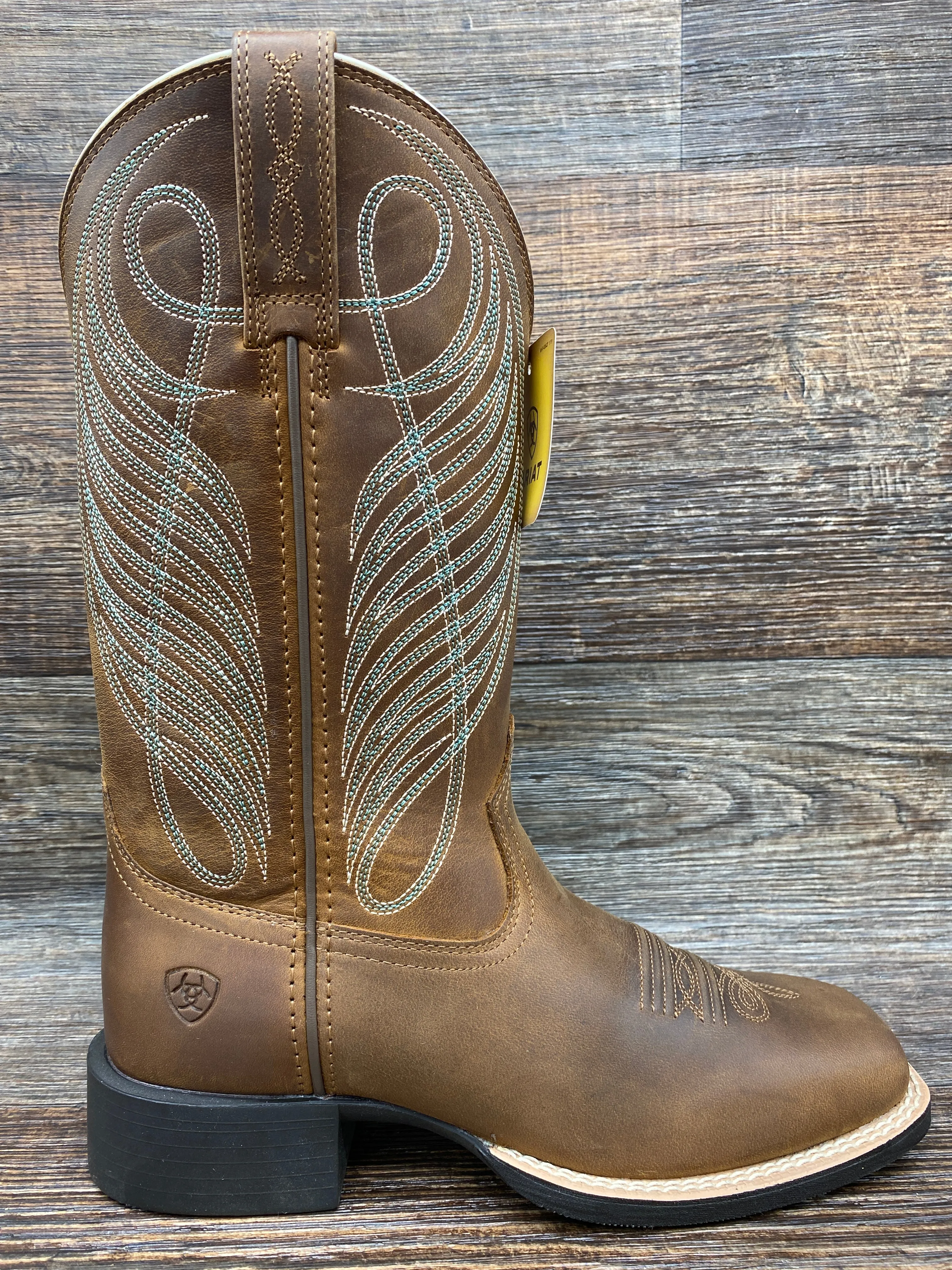 10018528 Women's Round Up Square Toe Western Boot by Ariat