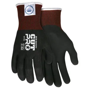 90730S MCR Safety Cut Resistant Gloves, Diamond Tech, Small, Black, 13 ga THK