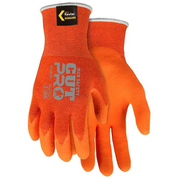 9178LOS MCR Safety Memphis Cut Resistant Gloves, Small, Orange, 13 ga THK