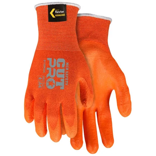 9178PUOXL MCR Safety Memphis Cut Resistant Gloves, X-Large, Orange, 13 ga THK