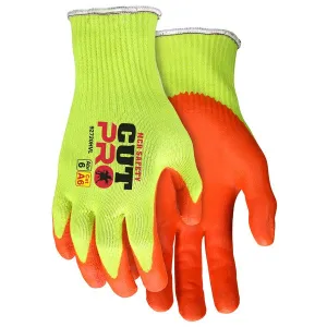 92720HVXL MCR Safety Cut Resistant Gloves, Synthetic, X-Large, Orange/Lime