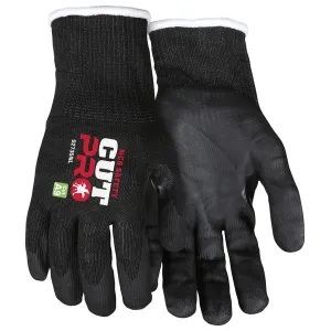 92735NS MCR Safety CutPro Cut Resistant Gloves, HPPE/Steel, Small, Black