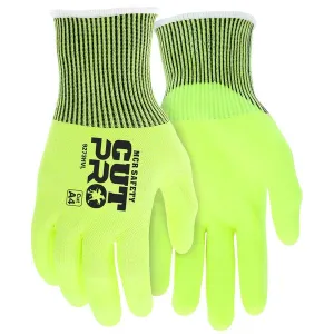 9273HVXS MCR Safety CutPro Cut Resistant Gloves, Hypermax, X-Small, Yellow