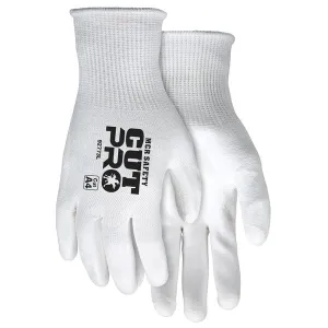 92773M MCR Safety Cut Resistant Gloves, Synthetic/Glass, Medium, White