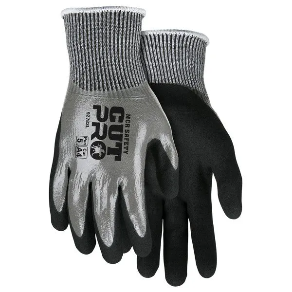 92783S MCR Safety Cut Resistant Gloves, Synthetic/Glass, Small, Black, 13 ga THK