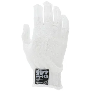 9348SD MCR Safety Cut Resistant Gloves, Kevlar, Small, White, 13 ga THK