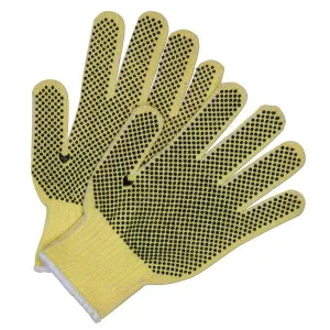 9363S MCR Safety Cut Resistant Gloves, Kevlar, Small, Brown/Yellow, 7 ga THK