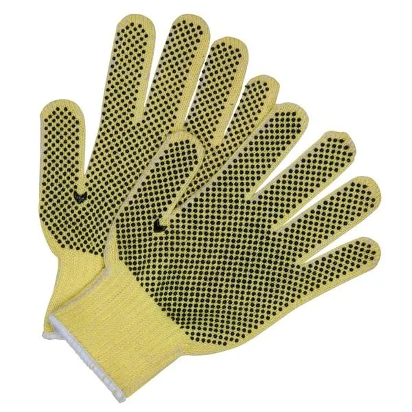 9363XSE MCR Safety Cut Resistant Gloves, Kevlar, X-Small, Brown/Yellow, 7 ga THK