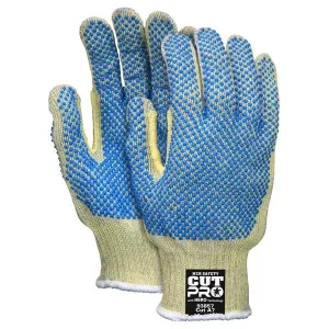 93859XL MCR Safety Cut Resistant Gloves, Kevlar/Steel, X-Large, Blue, 7 ga THK