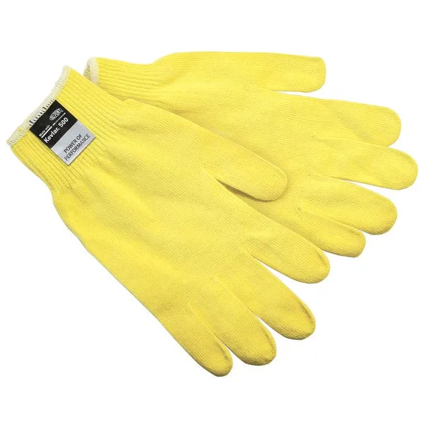 9393M MCR Safety Cut Resistant Gloves, Kevlar, Medium, Yellow, 13 ga THK