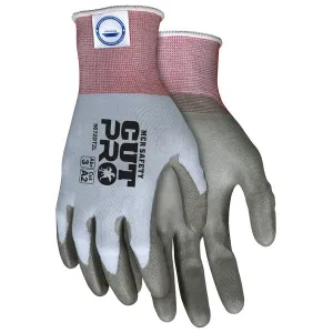 9672DT2M MCR Safety Cut Resistant Gloves, Dyneema, Medium, Gray/Blue, 18 ga THK