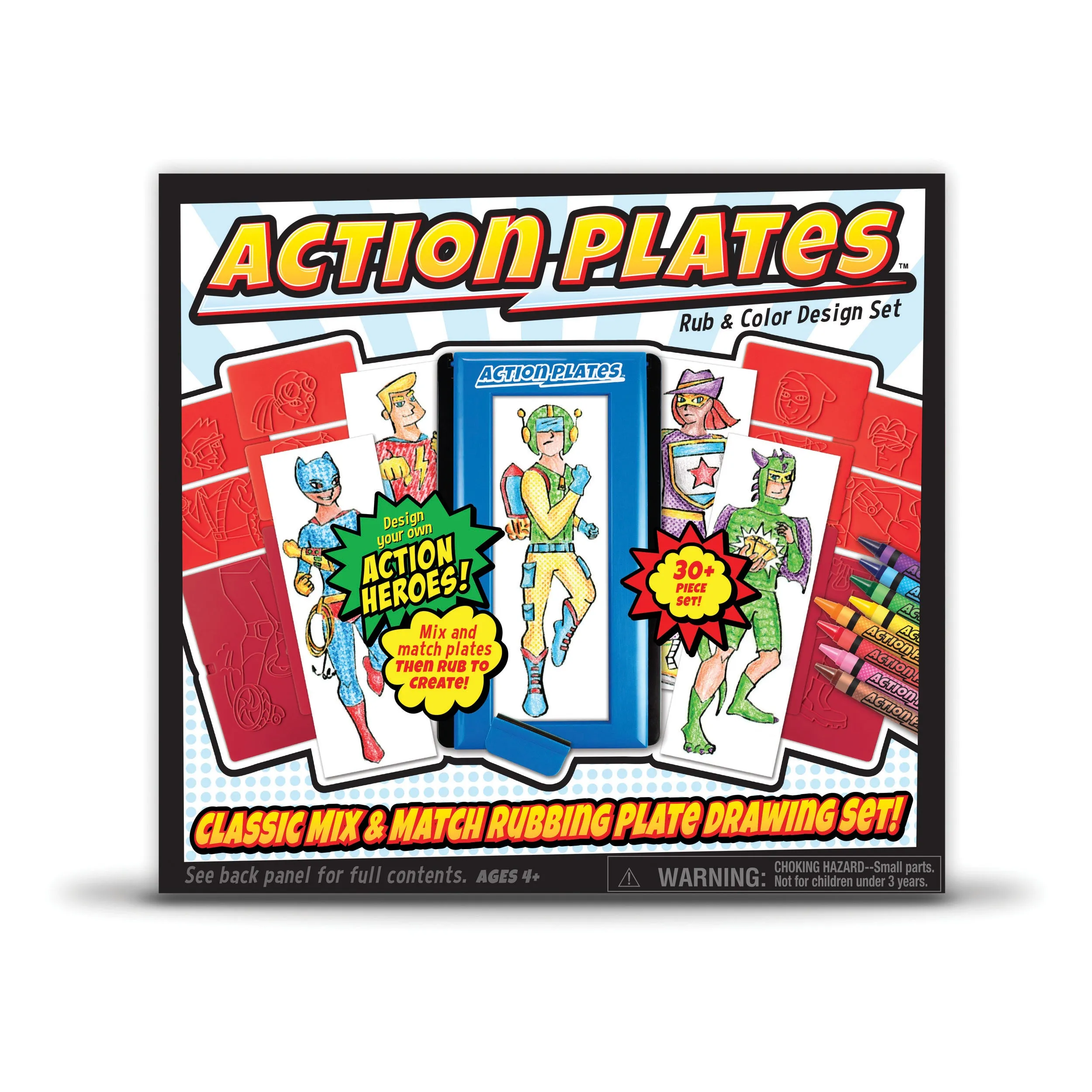 Action Plates Rub & Color Design Set