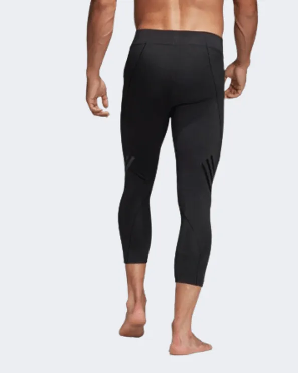 Adidas Alphaskin 3/4 3 Stripes Men Training 3/4 Tight Black