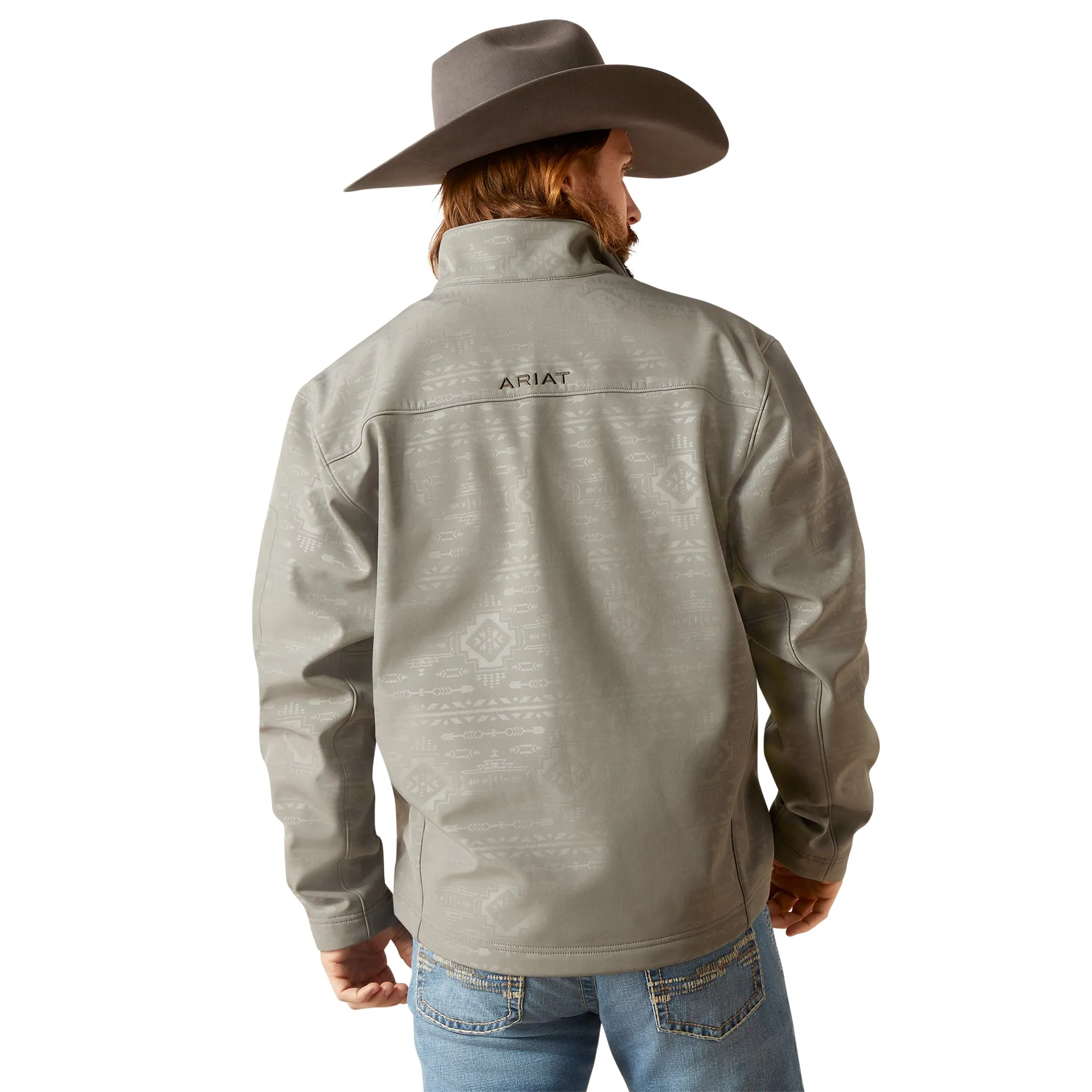 Ariat Men's Vernon 2.0 Softshell Jetty Grey Embossed Jacket 10046607