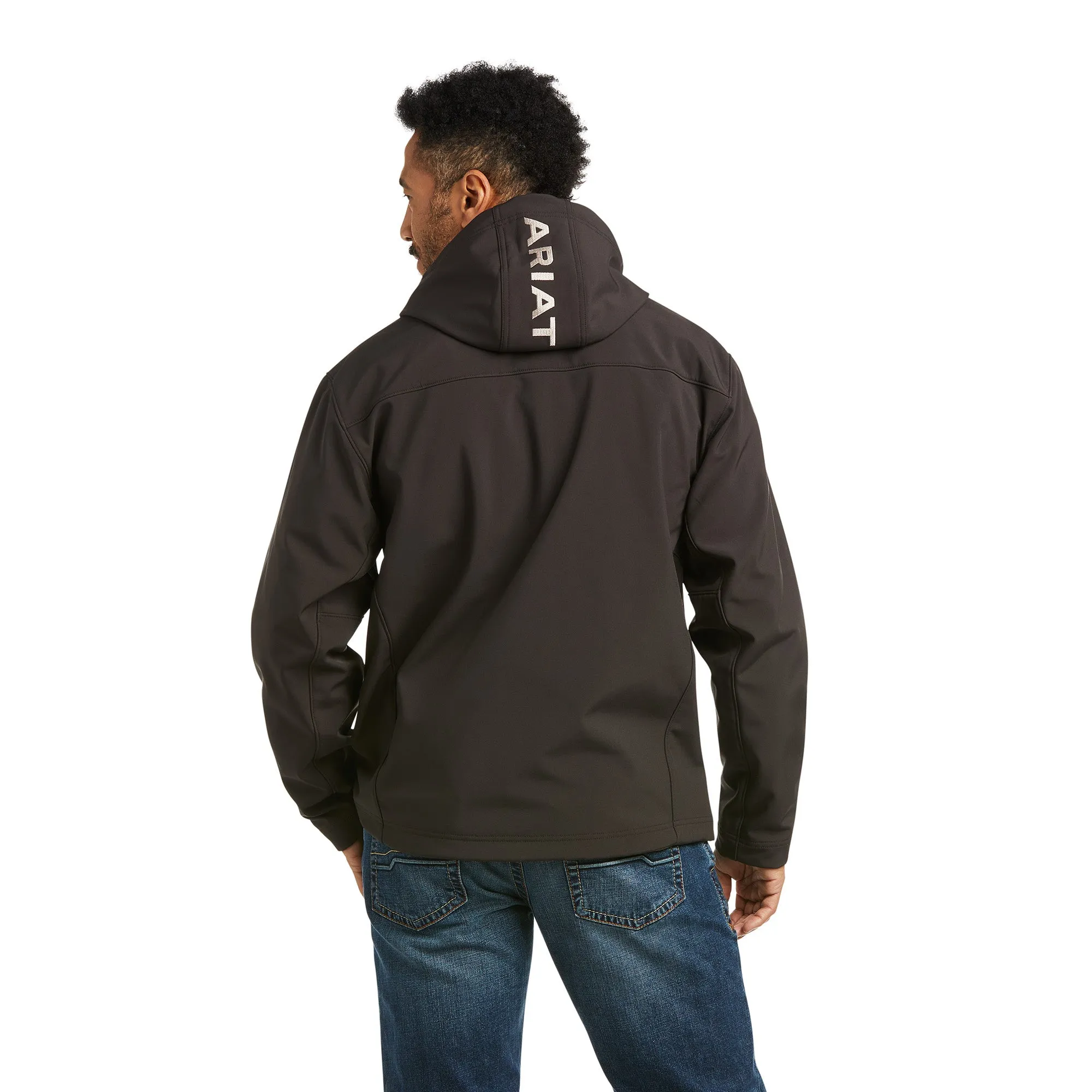 Ariat® Men's Vernon Hooded Espresso Softshell Jacket 10037428