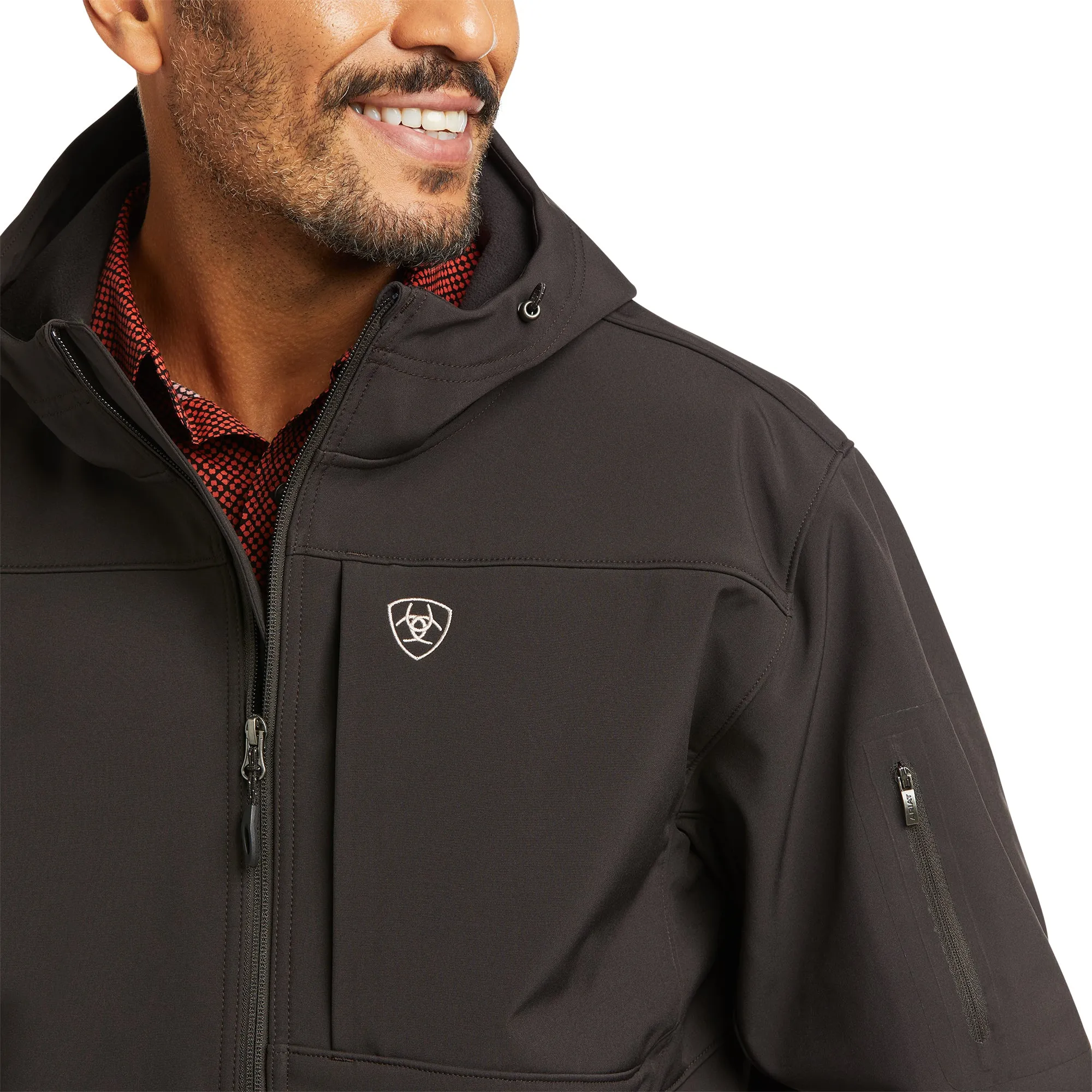 Ariat® Men's Vernon Hooded Espresso Softshell Jacket 10037428