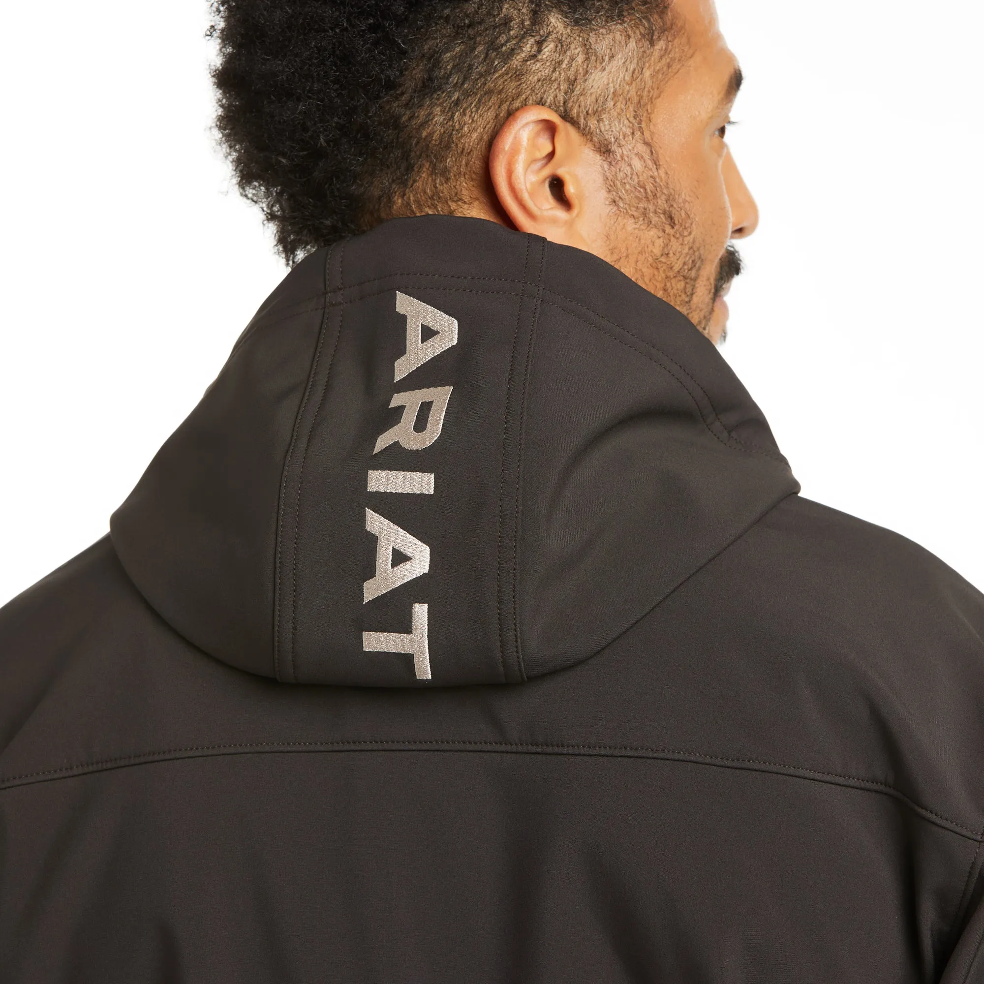 Ariat® Men's Vernon Hooded Espresso Softshell Jacket 10037428