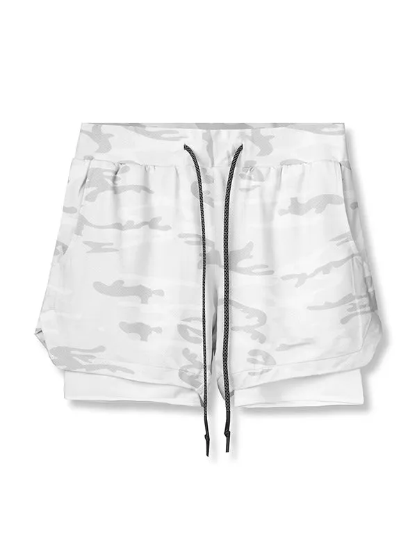 Compression Fake Two-Piece Quick-Drying Fitness Shorts
