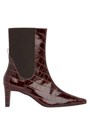 Darla Croc Heeled Boot