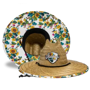Farmers Defense Straw Hat - Garden Flower