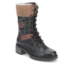 Faux-Fur Cuff Lace-Up Boots - SUPRE40019 / 326 252
