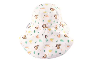 Flap Jack Kids Sun Hat with Neck Cape - Beaver