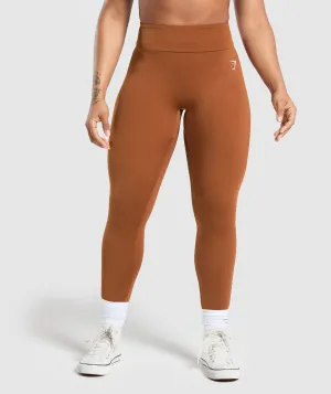 GS Power Short Leggings - Copper Brown