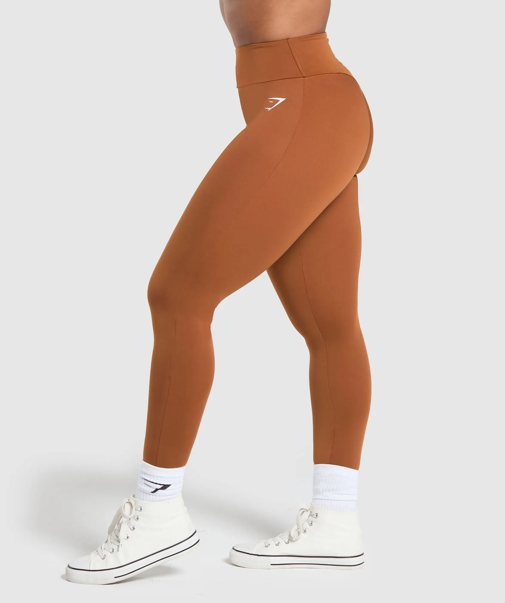 GS Power Short Leggings - Copper Brown