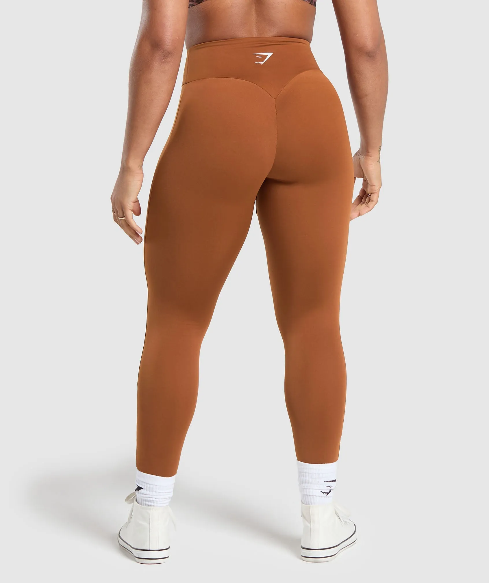 GS Power Short Leggings - Copper Brown
