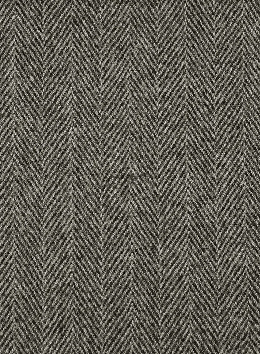 Highlander Stone Beige Herringbone Tweed Pants