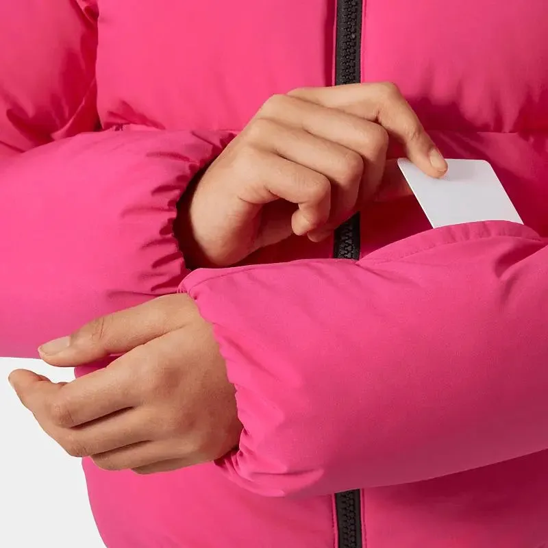 Juniors' Nora Short Puffy Ski Jacket - Dragonfruit