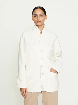 Leaf Vein Zen Jacket in Ecru