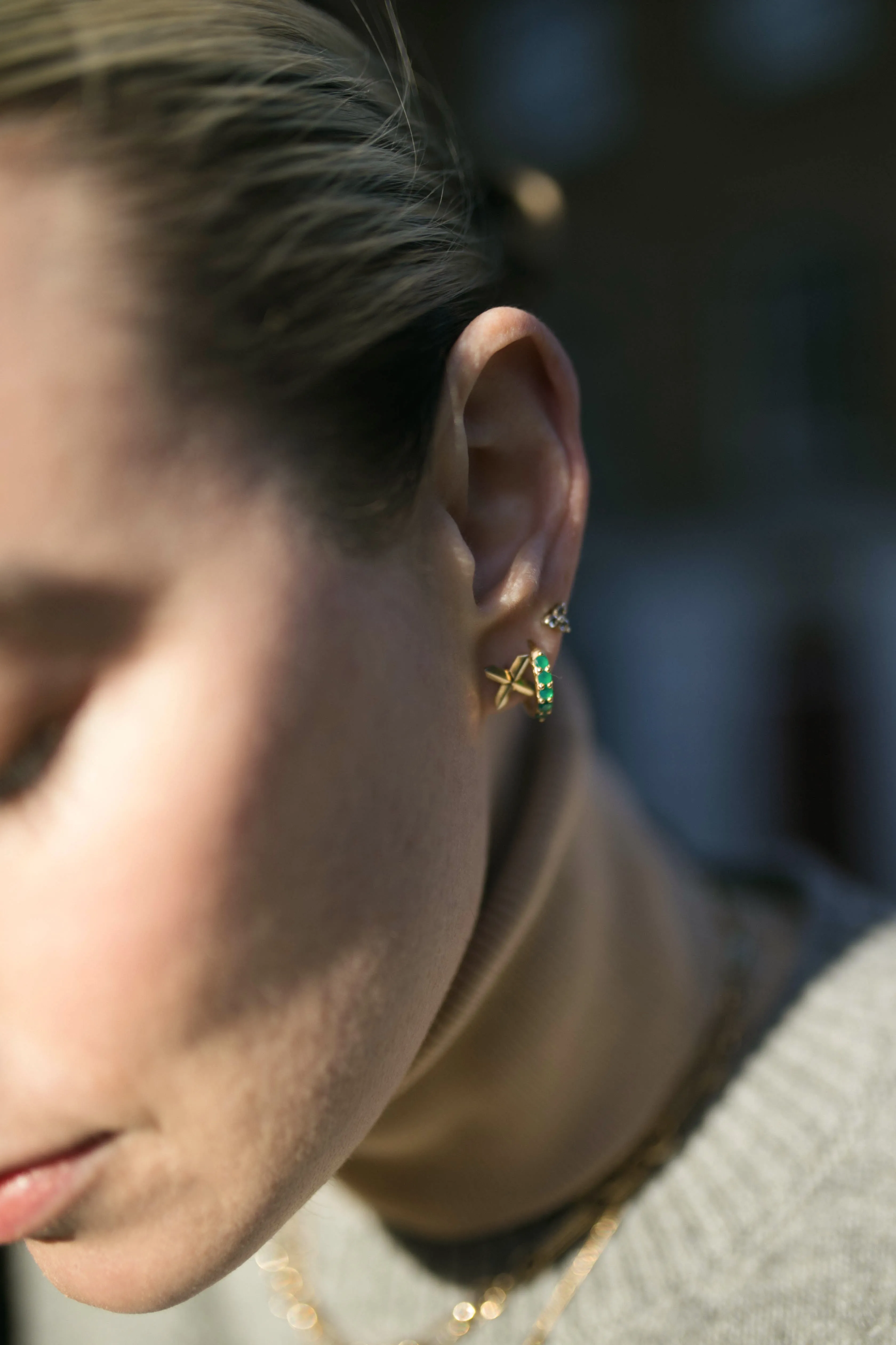 Lily Cross Studs