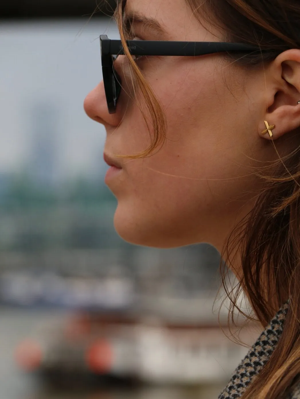 Lily Cross Studs