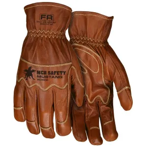 MU3624KXL MCR Safety Mustang Cut Resistant Gloves, Leather, X-Large, Brown