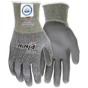 N9677L MCR Safety Ninja Cut Resistant Gloves, Dyneema, Large, Gray, 13 ga THK