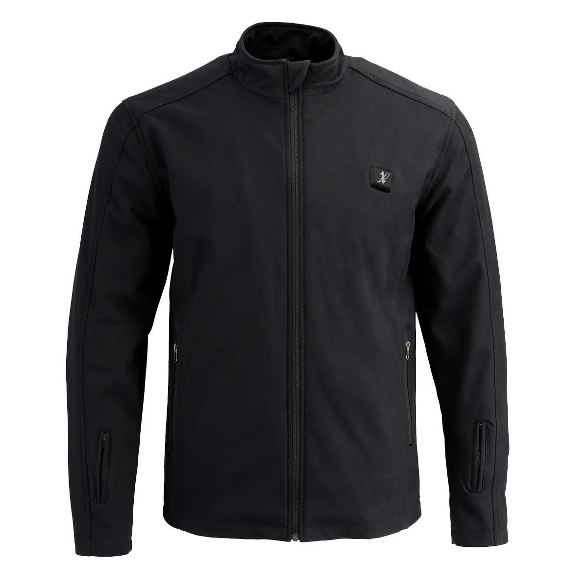 Nexgen Heat MPM1762SET Men’s Soft Shell Heated Jacket - Black Standup