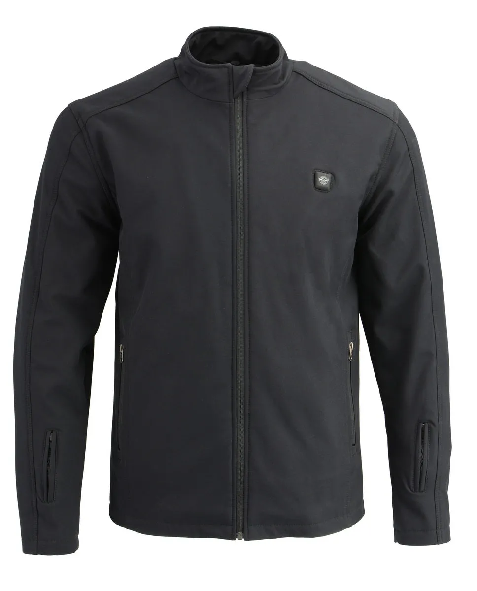 Nexgen Heat MPM1762SET Men’s Soft Shell Heated Jacket - Black Standup