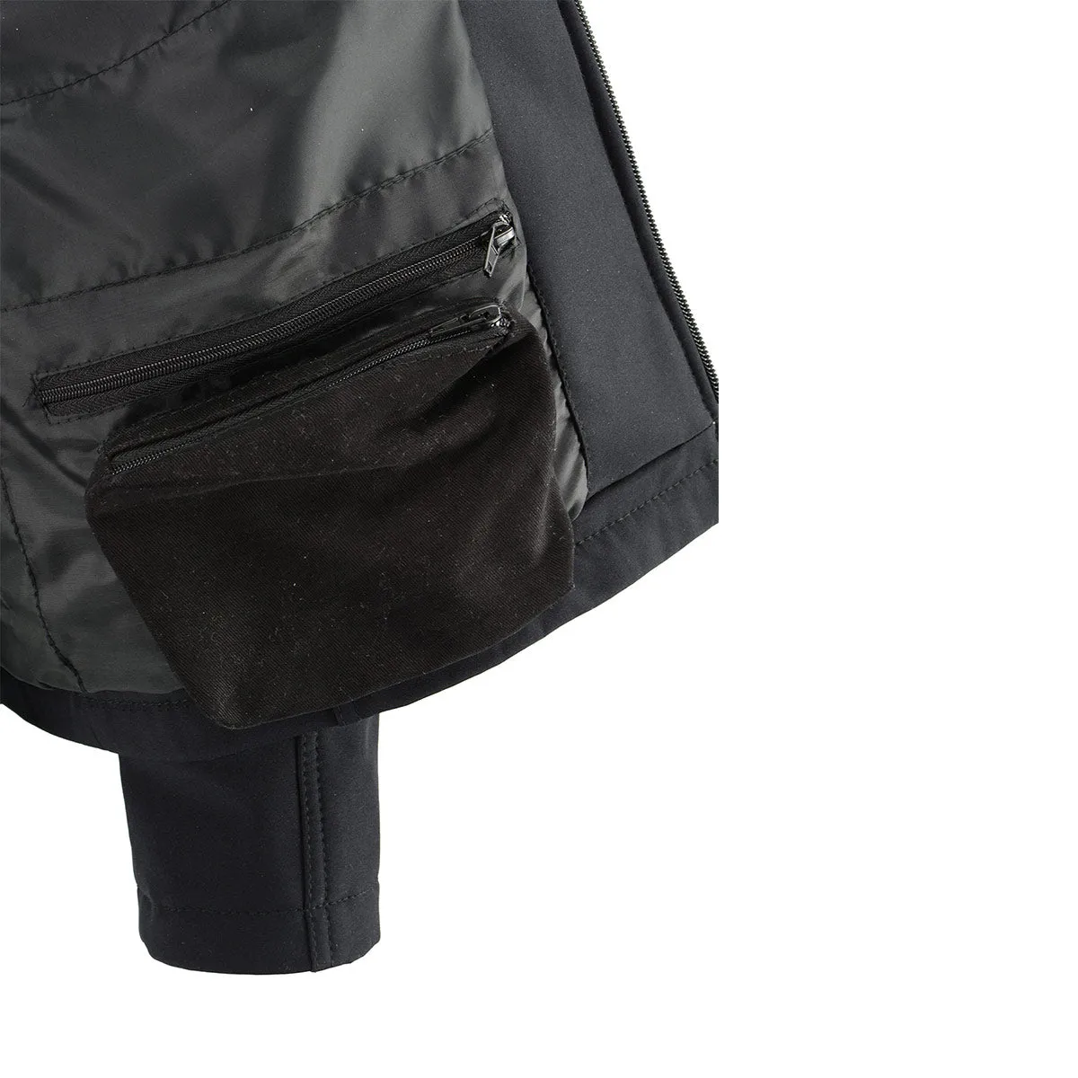 Nexgen Heat MPM1762SET Men’s Soft Shell Heated Jacket - Black Standup