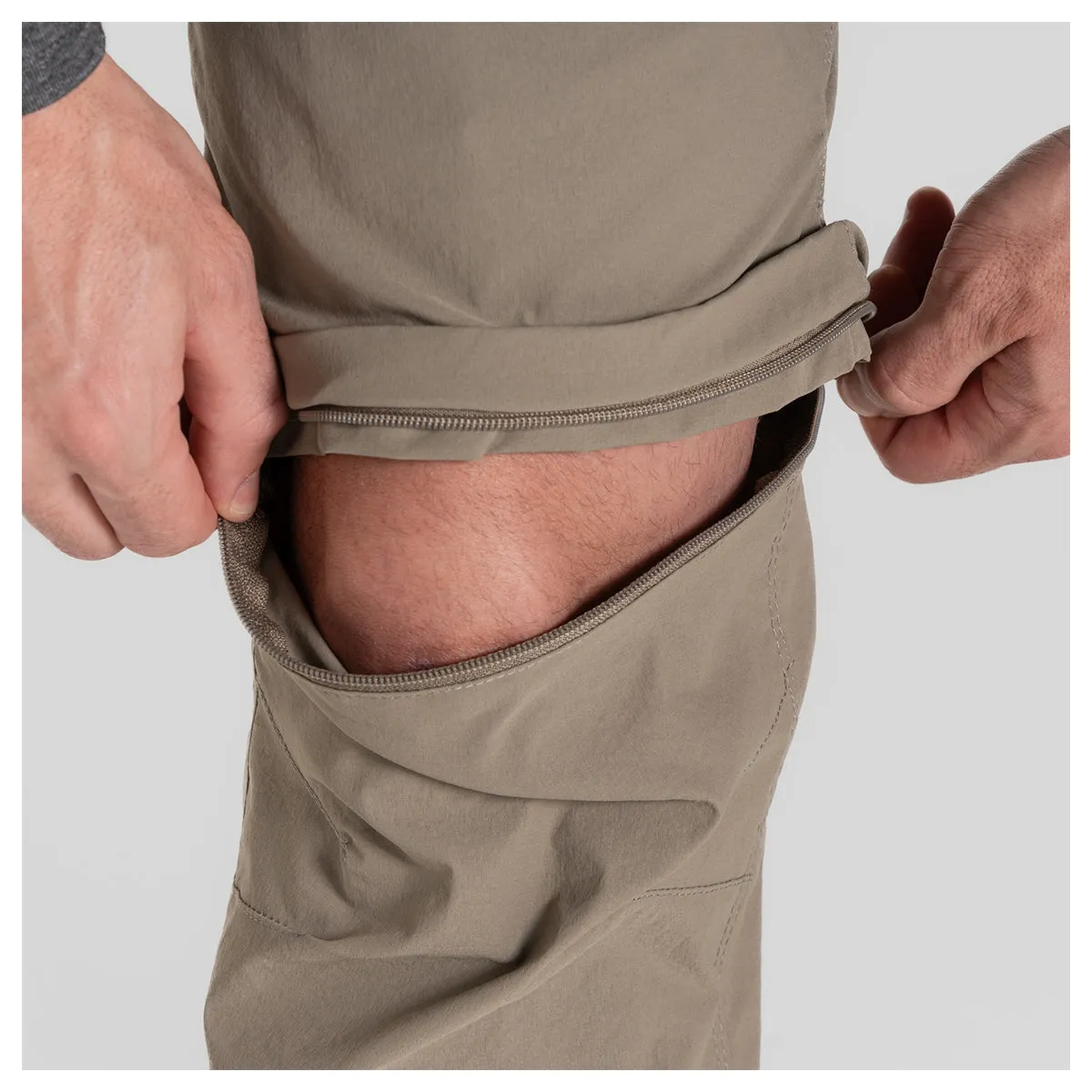 Nosilife Pro Convertible Trousers - Pebble Short Leg