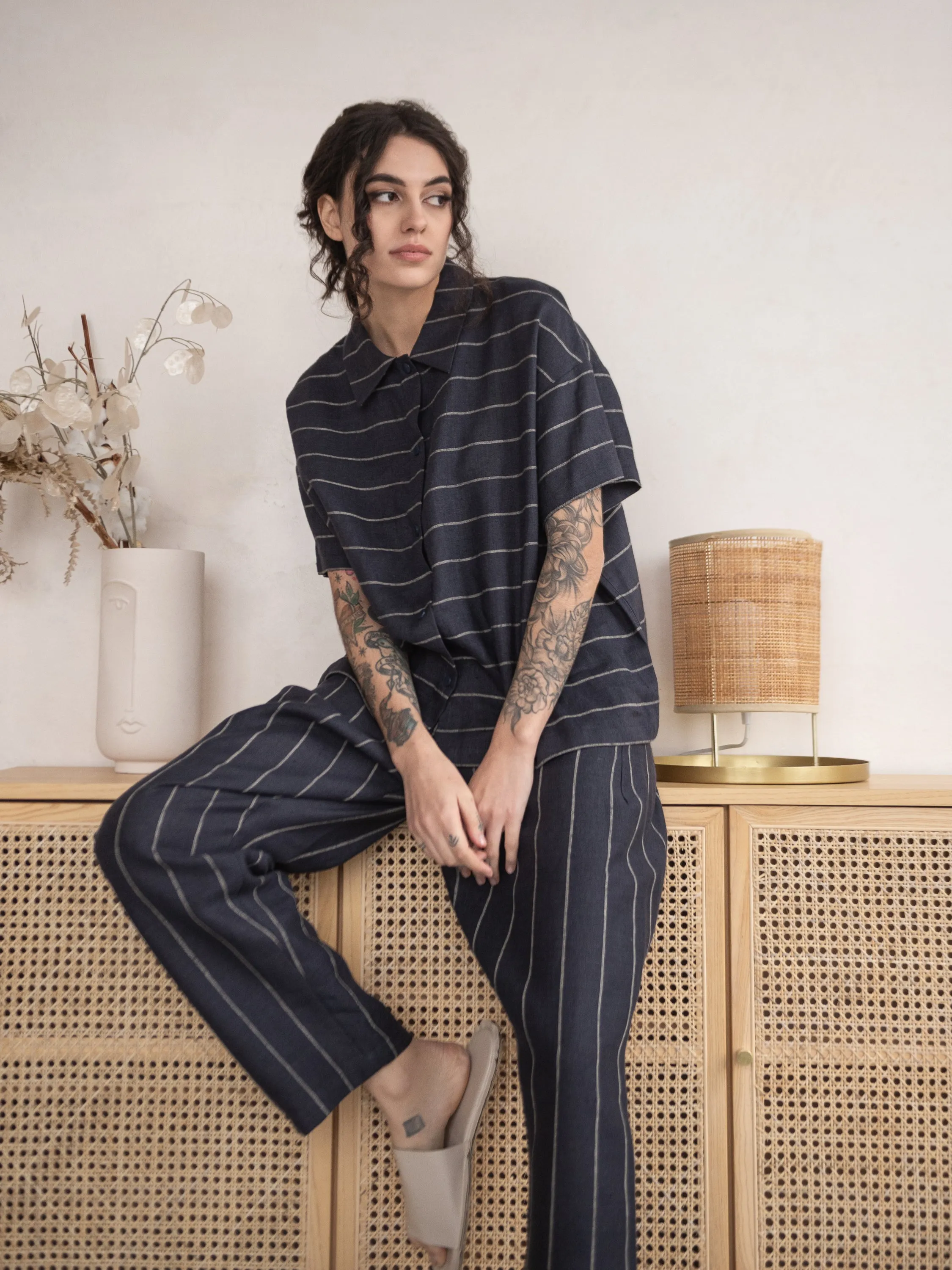 Olivia Shirt and Linna Pants Set