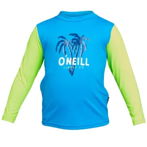 O'Neill Boys Toddler SPF Long Sleeve Rash Tee RG4900OA2SKY - Sky/Dglo