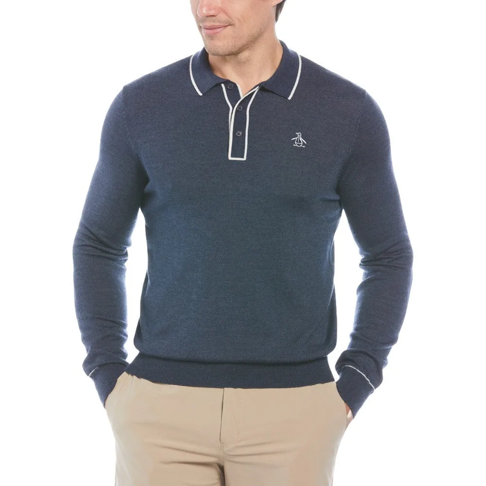 Original Penguin Longsleeve Earl Merino Wool Blend Golf Sweater 2024