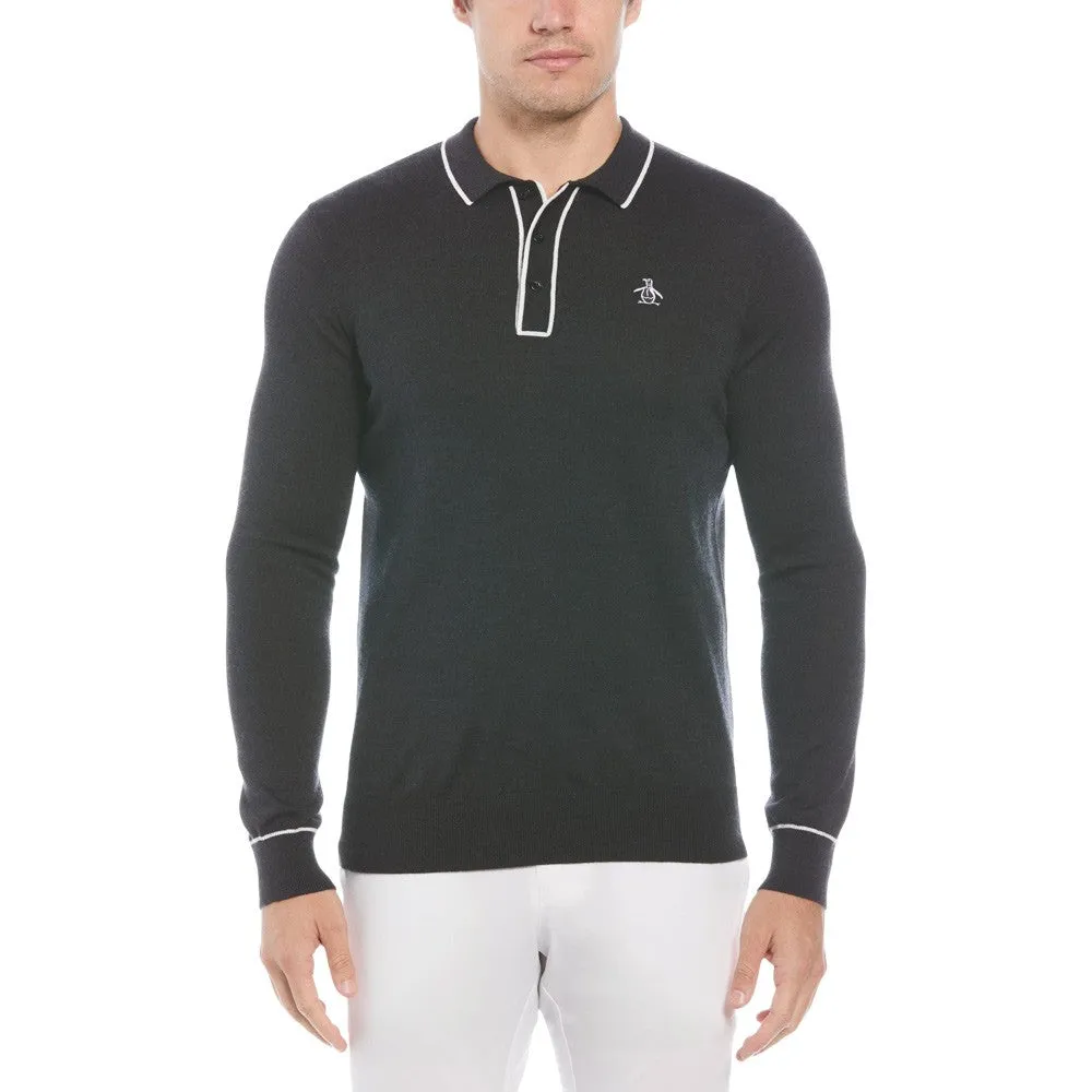 Original Penguin Longsleeve Earl Merino Wool Blend Golf Sweater 2024