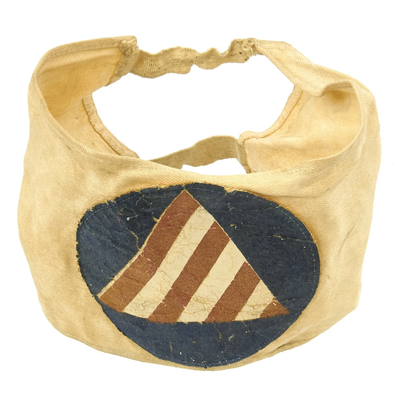 Original U.S. WWII Hoboken New Jersey Civil Defense Air Raid Warden Helmet and Armband