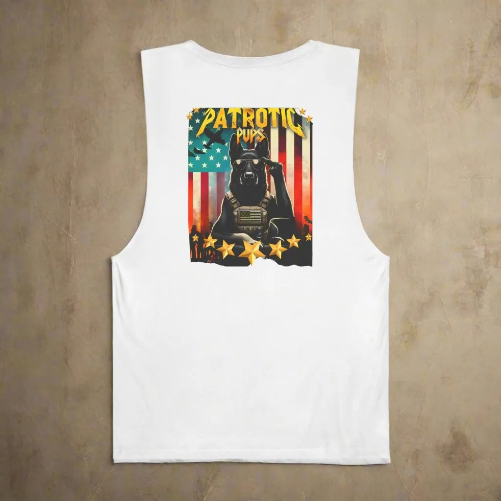 Patriotic Tactical Pups Tank Top 🇺🇸🐾