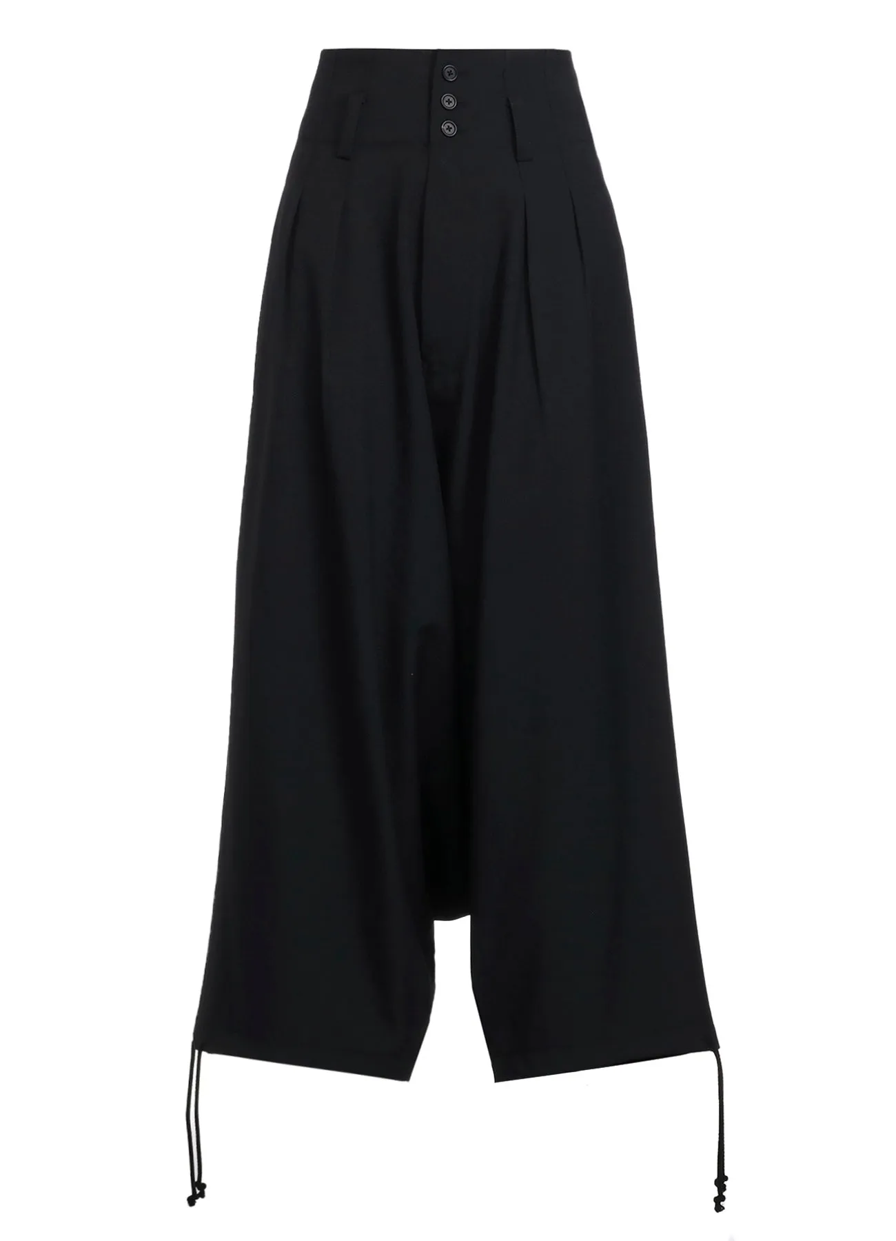 PE/STRETCH TWILL DEEP RISE SAROUEL PANTS WITH DRAWCORD HEM