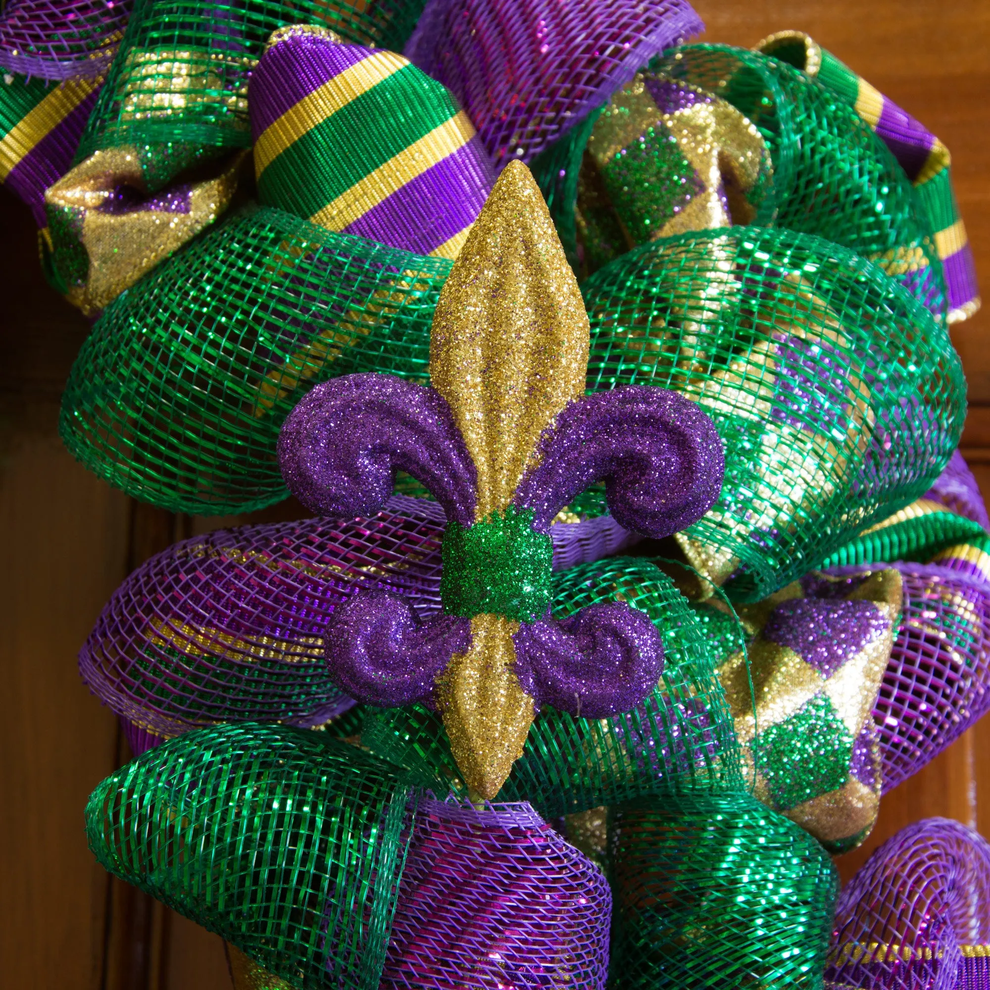 PGG Glitter Fleur de Lis Pick: 4"