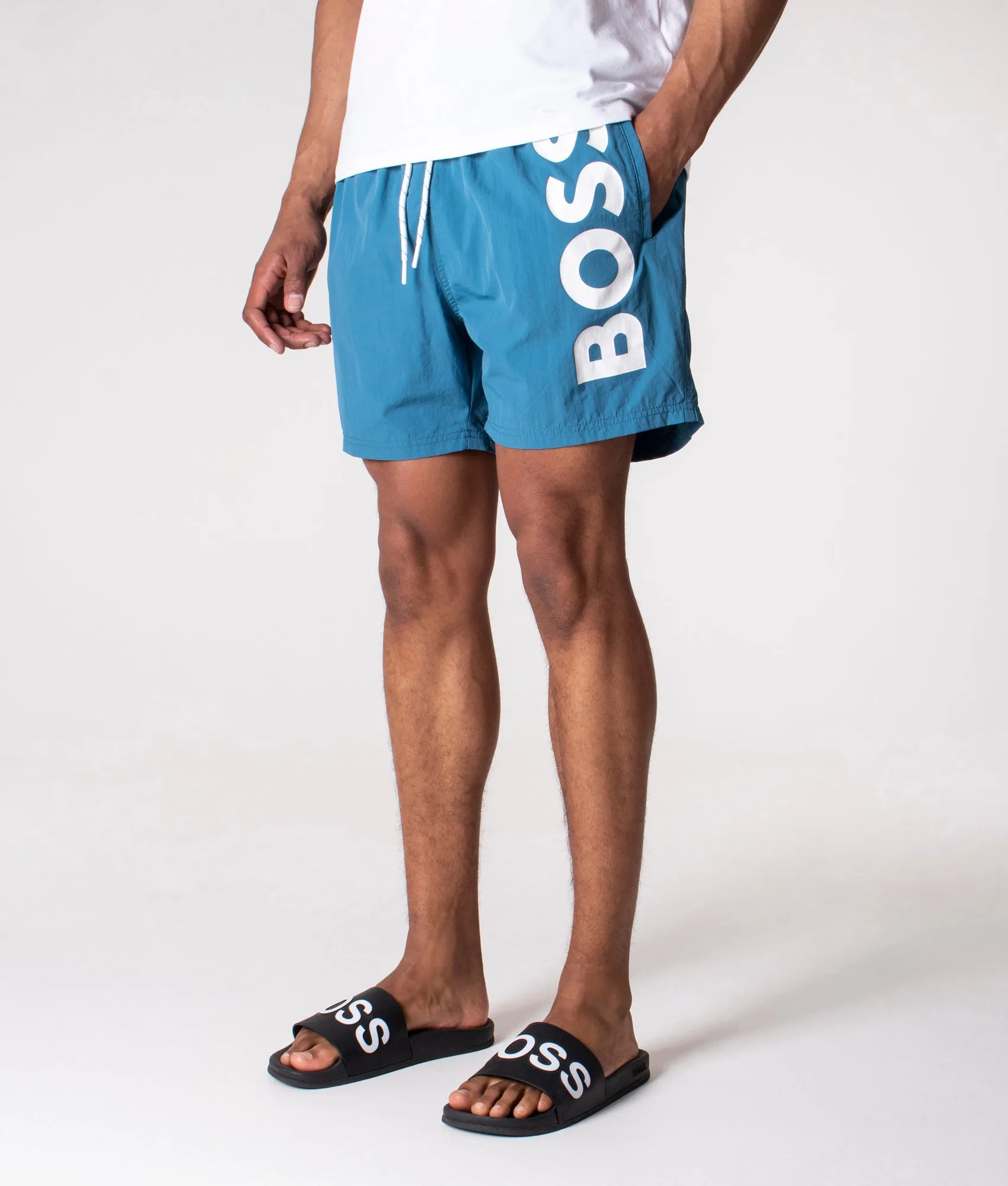 Regular Fit Quick Drying Octopus Swim Shorts