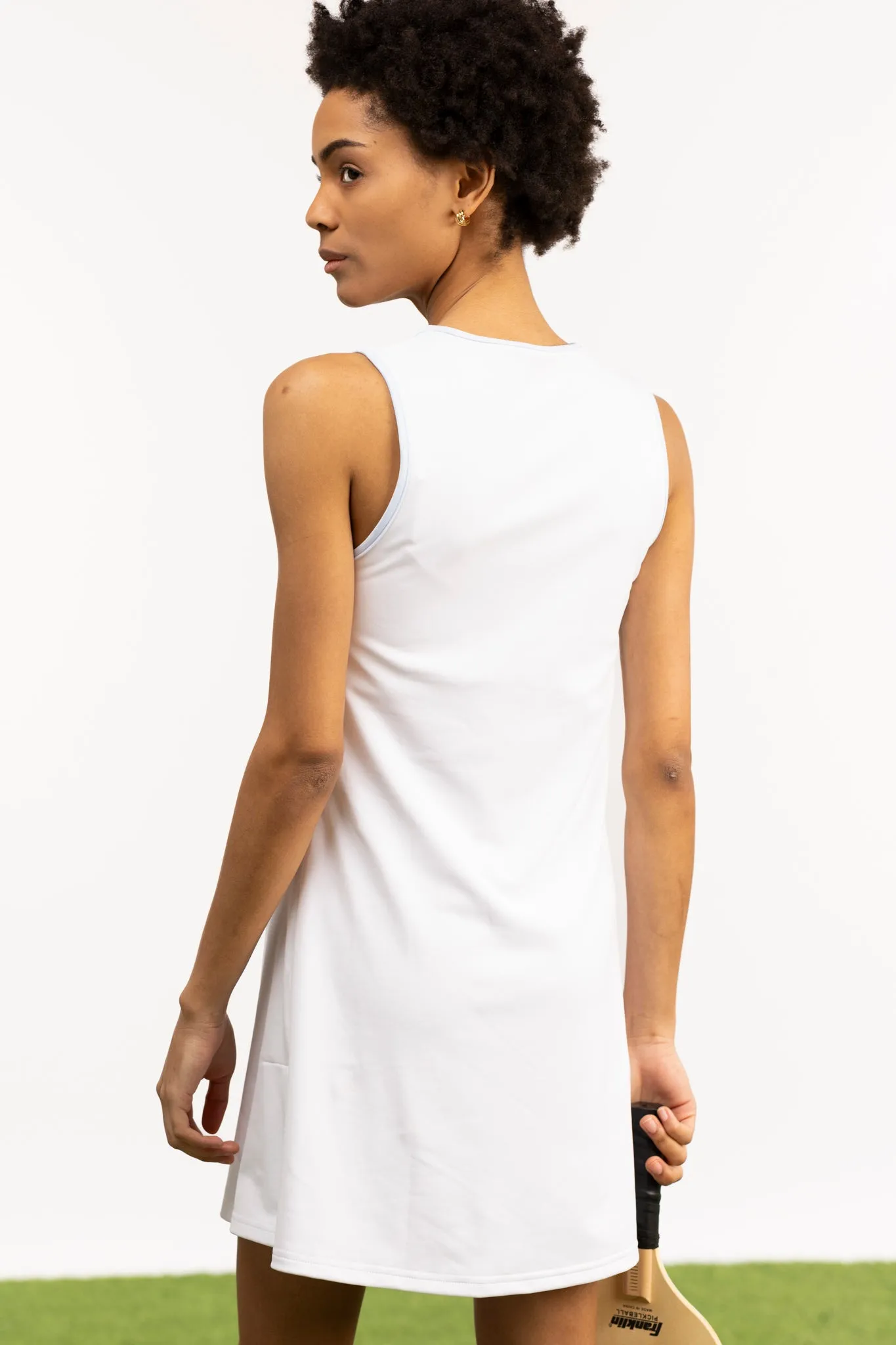 The June Dress - White with Lake